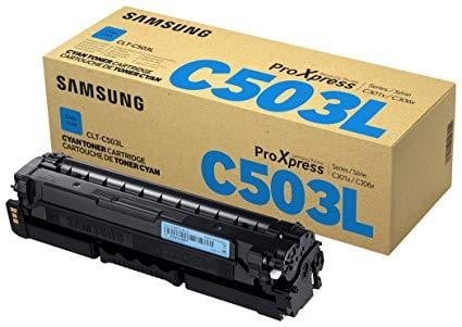 Samsung CLT-C503L Cyan Toner Cartridge 5,000 Pages Original SU016A Single-pack