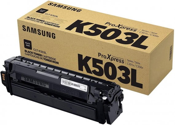 Samsung CLT-K503L Black Toner Cartridge 8,000 Pages Original SU149A Single-pack