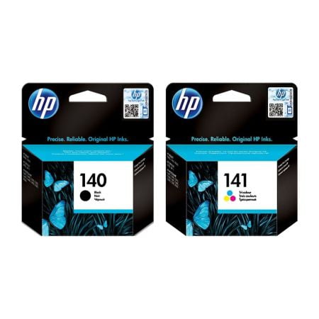 HP 140 /141 Black & Tri-Color Printer Ink Cartridge Original