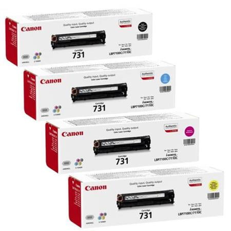 Canon 731 Laser Toner Cartridge 4 Color Multi-pack