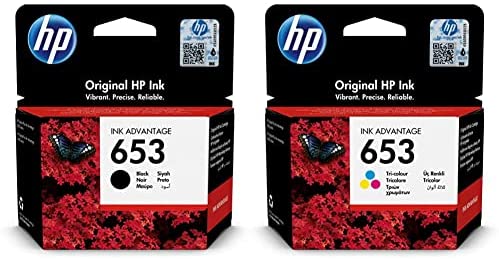 HP 653 Black and Tri-Colour Original Ink