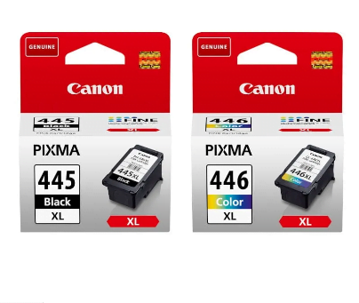Canon PG445XL / CL446XL (High Yield) Ink Cartridge Bundle - Genuine