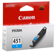Genuine Canon CCLI451C CLI-451 Cyan Ink Cartridge (304 pages)