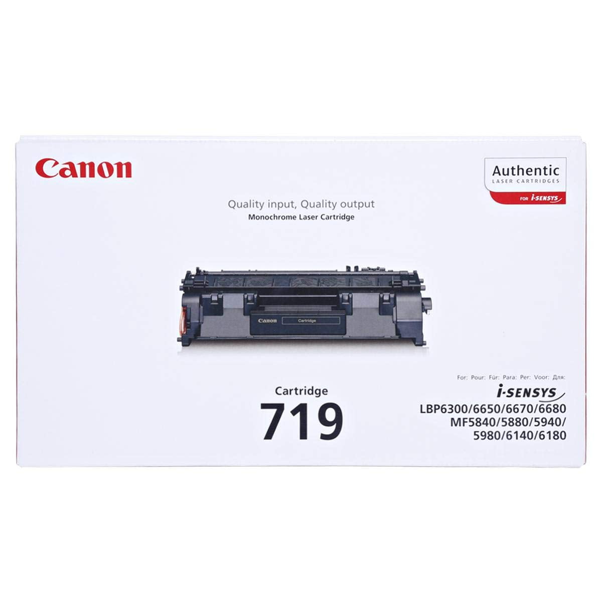 Canon 719 Original Black Toner Cartridge