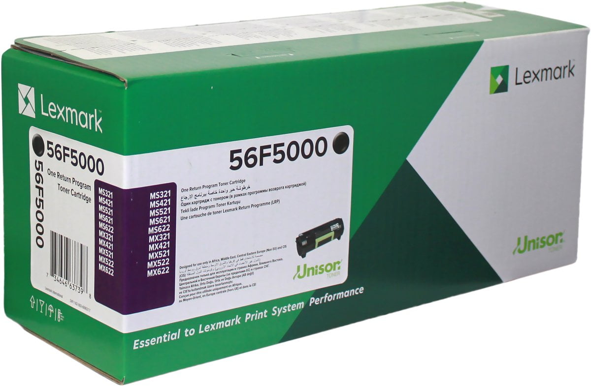 Lexmark 56F5000 Black Return Program Toner Cartridge