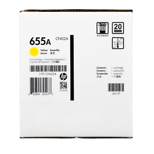 CF452A | HP 655A | Original HP Toner Cartridge - Yellow