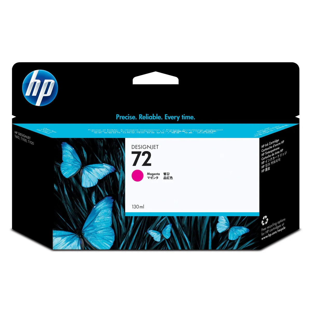 HP 72 130ml Magenta Ink Cartridge Original C9372A Single-pack