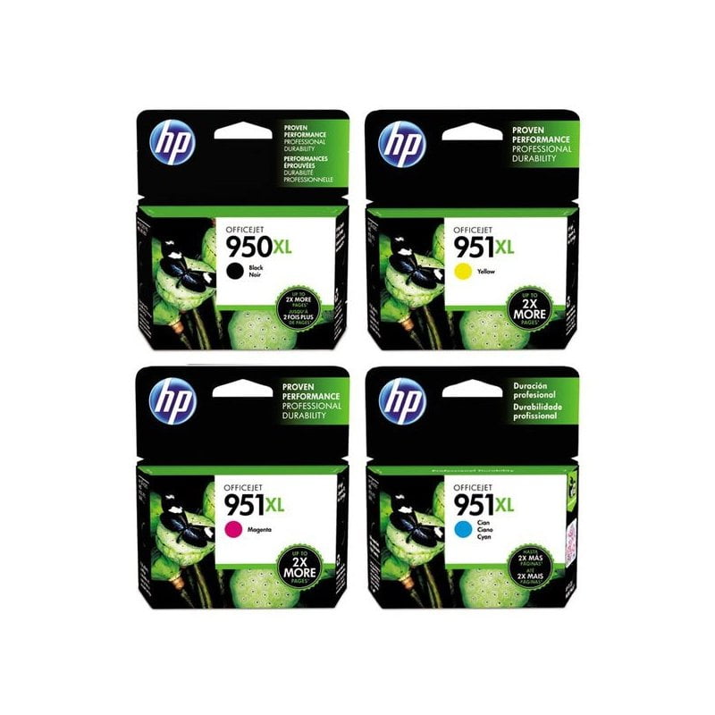 HP 950XL/951XL Black/Cyan/Magenta/Yellow Genuine Ink