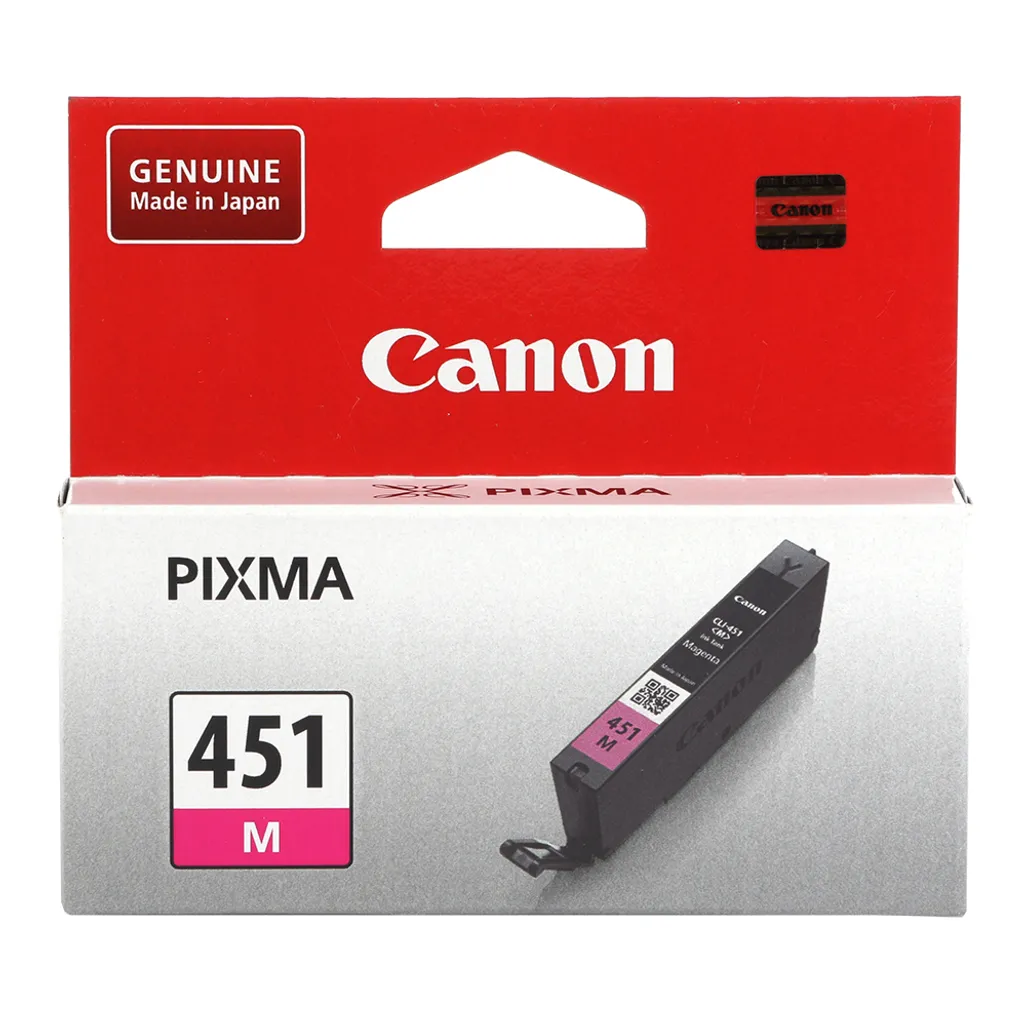 Genuine Canon CCLI451M CLI-451 Magenta Ink Cartridge (298 pages)