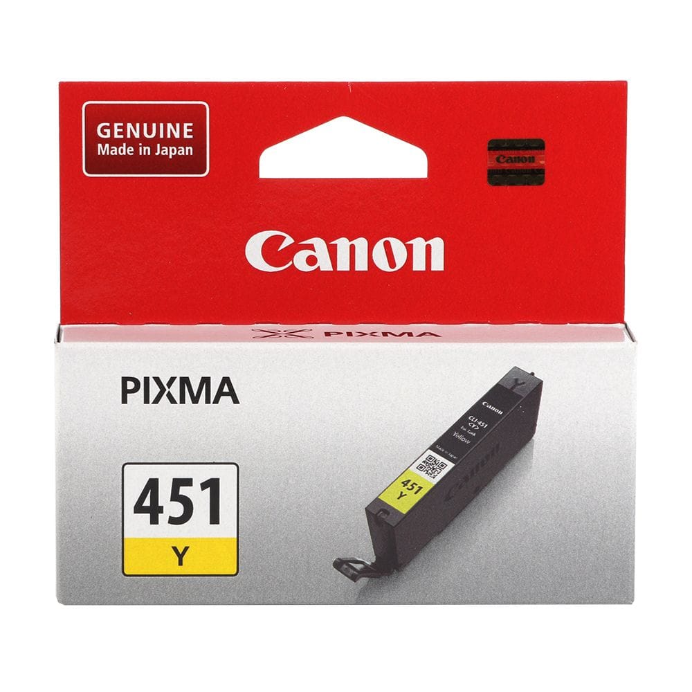Genuine Canon CCLI451Y CLI-451 Yellow Ink Cartridge (330 pages)