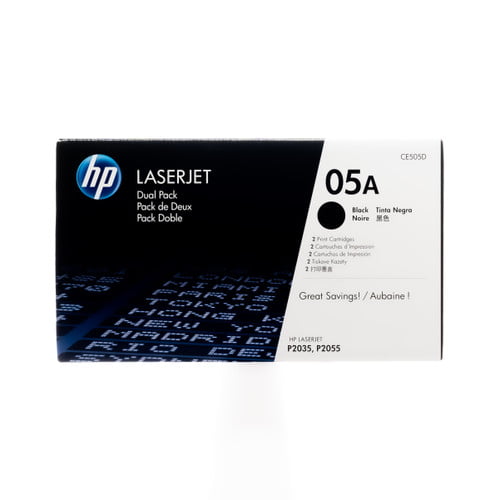 CE505D | HP 05A | Original HP Dual Pack Toner Cartridges – Black