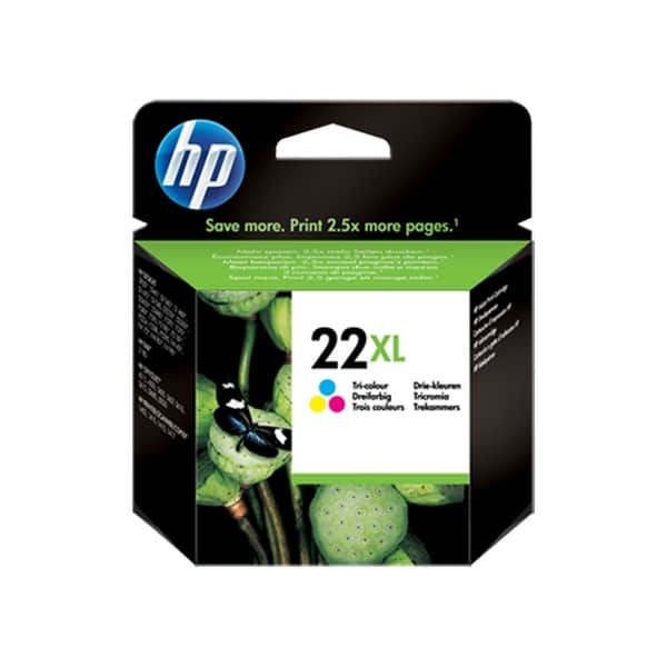 HP 22XL (C9352CE) Original Tri-Colour Ink Cartridge