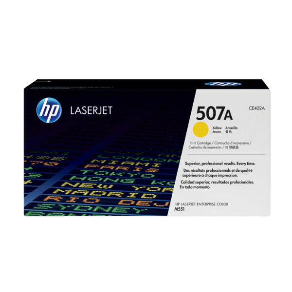HP 507A Yellow Laser Toner Cartridge (CE402A)