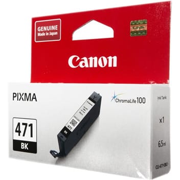 Genuine Canon CCLI471B CLI-471BK Black Ink Cartridge (1,105 Pages)