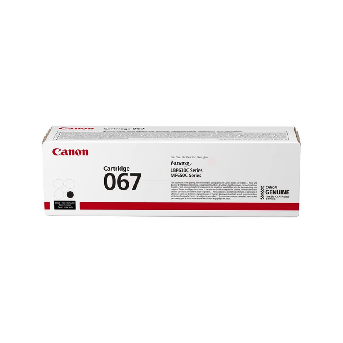 Genuine Canon 067 Black Toner Cartridge (1,350 Pages)
