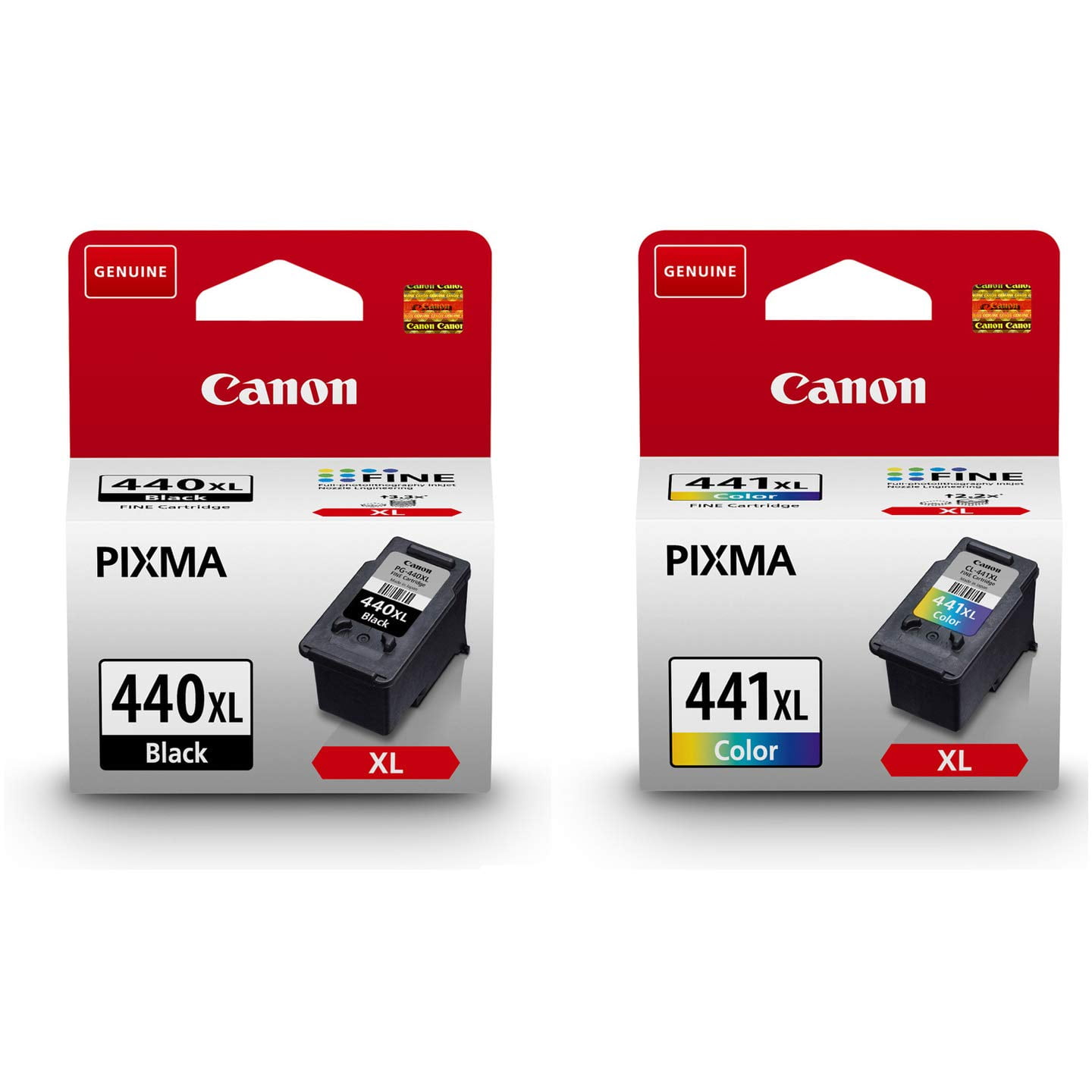Canon PG 440 XL/CL441XL Black 440XL & Tri-Color 441XL Ink Cartridge New