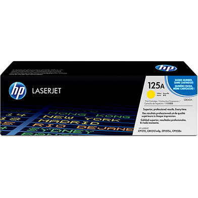 Genuine HP CNHPCB542A 125A Yellow Toner Cartridge (1,400 Pages)