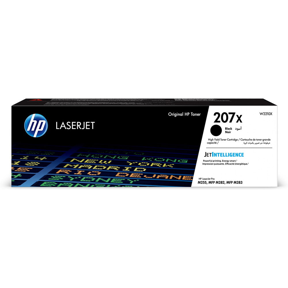 HP 207X Black Original High Yield Toner Cartridge - W2210X