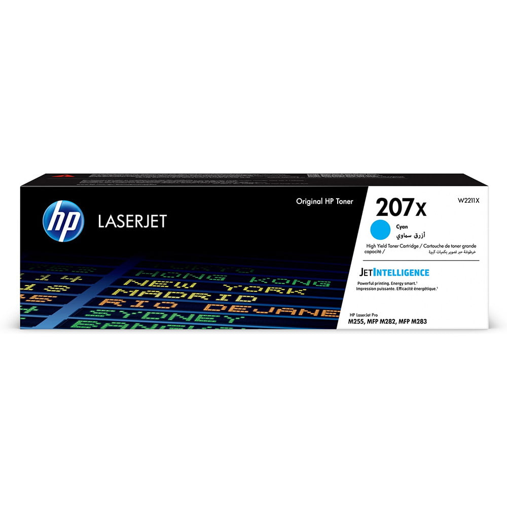 HP 207X Cyan Original High Yield Toner Cartridge - W2211X