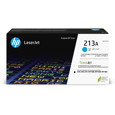 Genuine HP 213A Cyan Toner Cartridge (3,000 Pages)