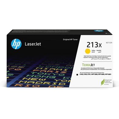 Genuine HP 213X Yellow Toner Cartridge (6,000 Pages)