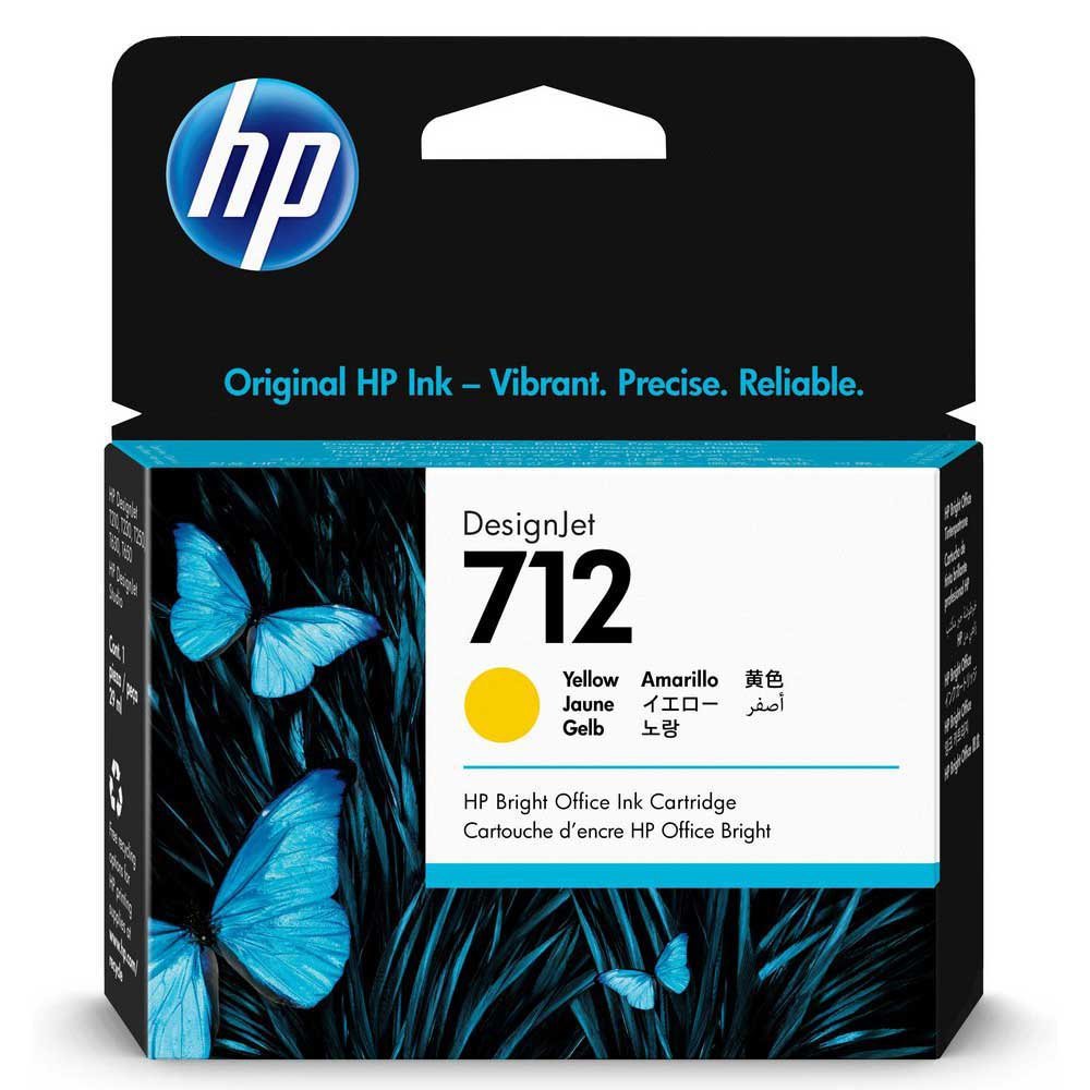 HP 712 29ml Yellow DesignJet Original Ink Cartridge 3ED69A