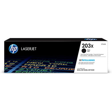 Genuine HP CNHPCF540X 203X High Yield Black Original LaserJet Toner Cartridge