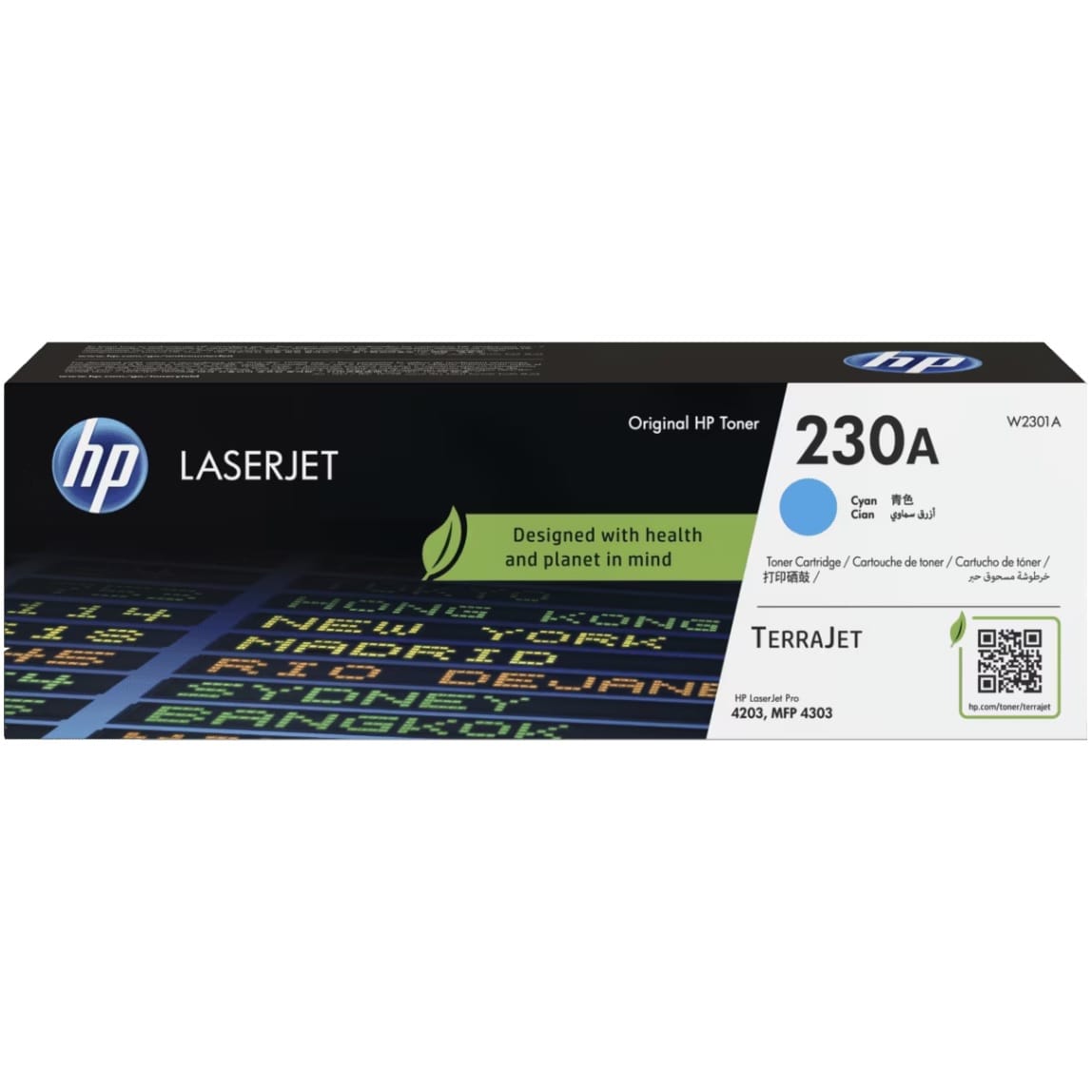 Genuine HP CNHPW2301A 230A Cyan Toner Cartridge (1800 Pages)