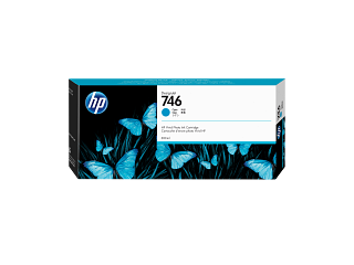 HP 746 300-ml Cyan DesignJet Ink Cartridge (P2V80A)