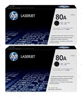 Genuine HP CNHPCF280A 80A Toner Cartridge (2,700 pages) 2PC
