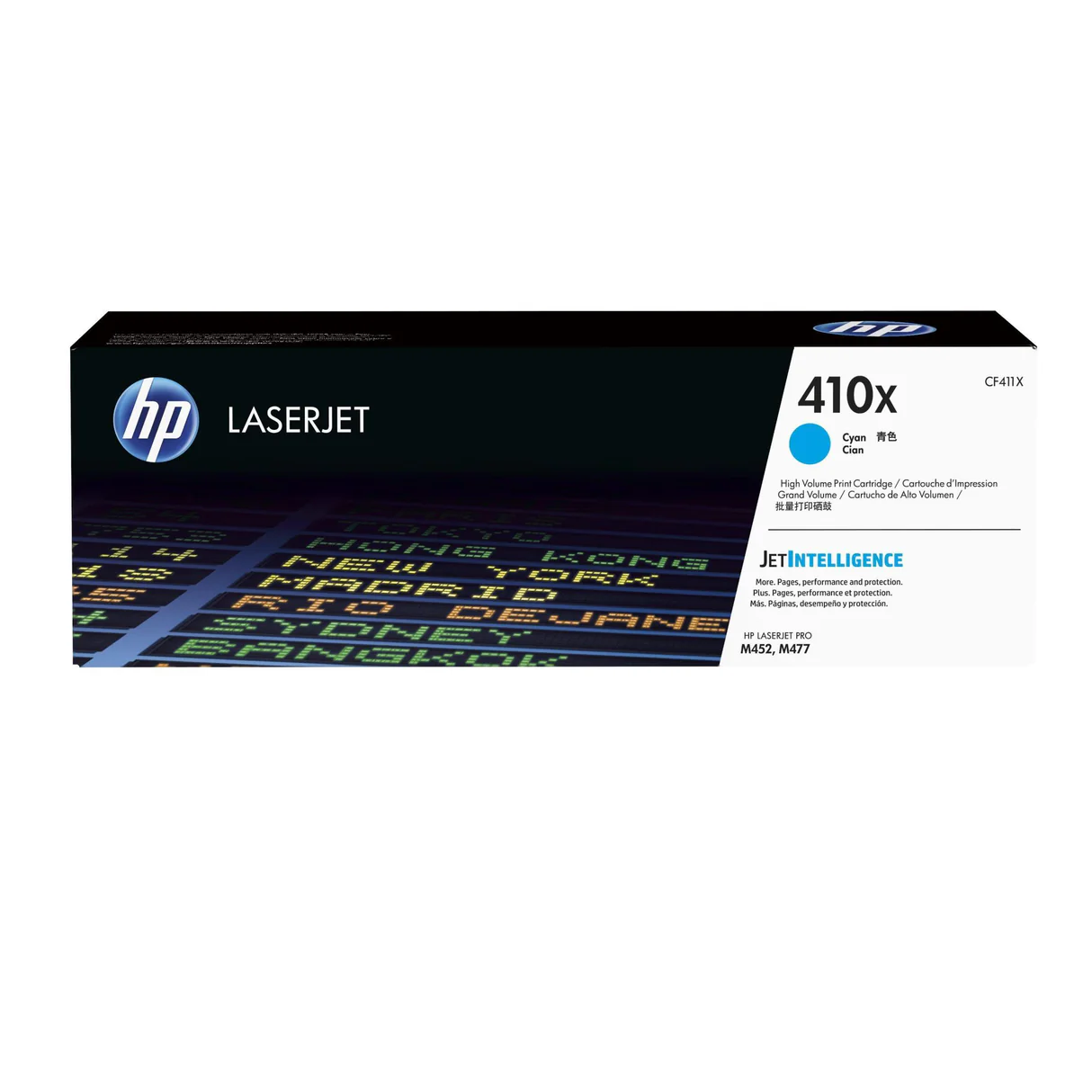 HP 410X Cyan High Yield Toner Cartridge 5,000 Pages Original CF411X Single-pack