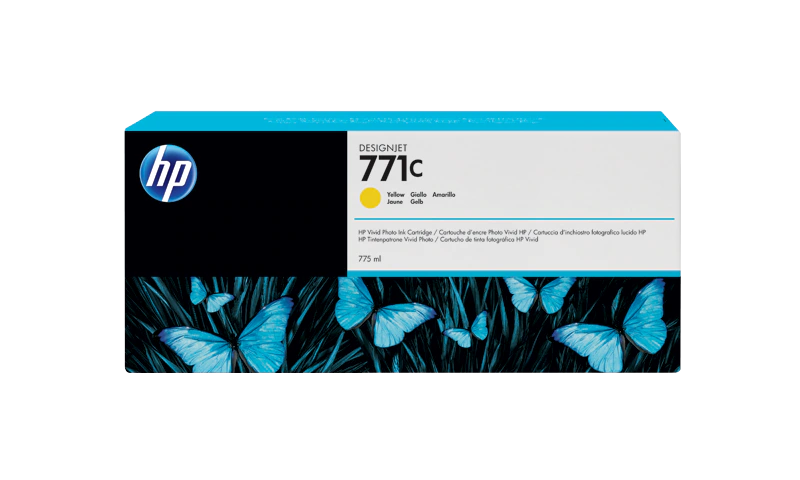 HP 771C 775-ml Yellow DesignJet Ink Cartridge (B6Y10A)