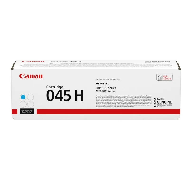 Canon 045H Cyan Original High Yield Toner Cartridge - 045C H