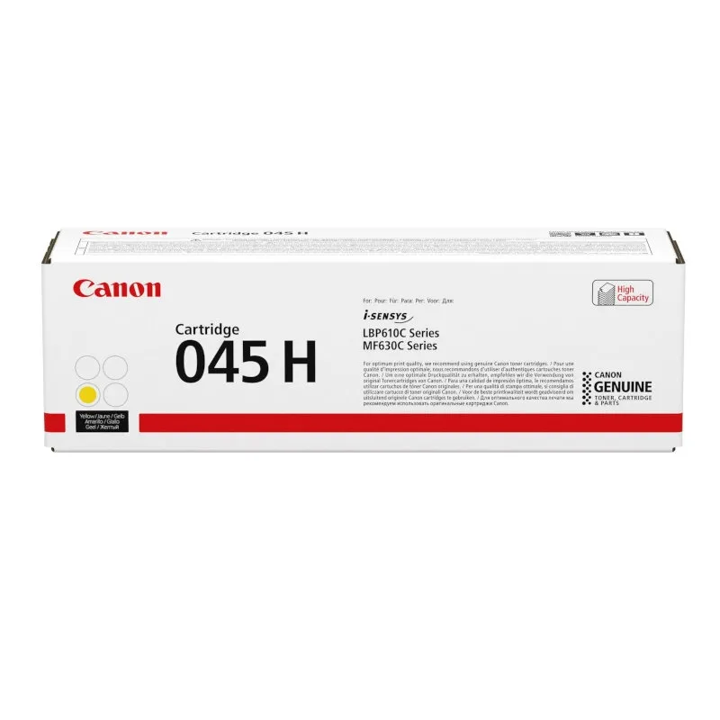 Canon 045H Yellow Original High Yield Toner Cartridge - 045 H