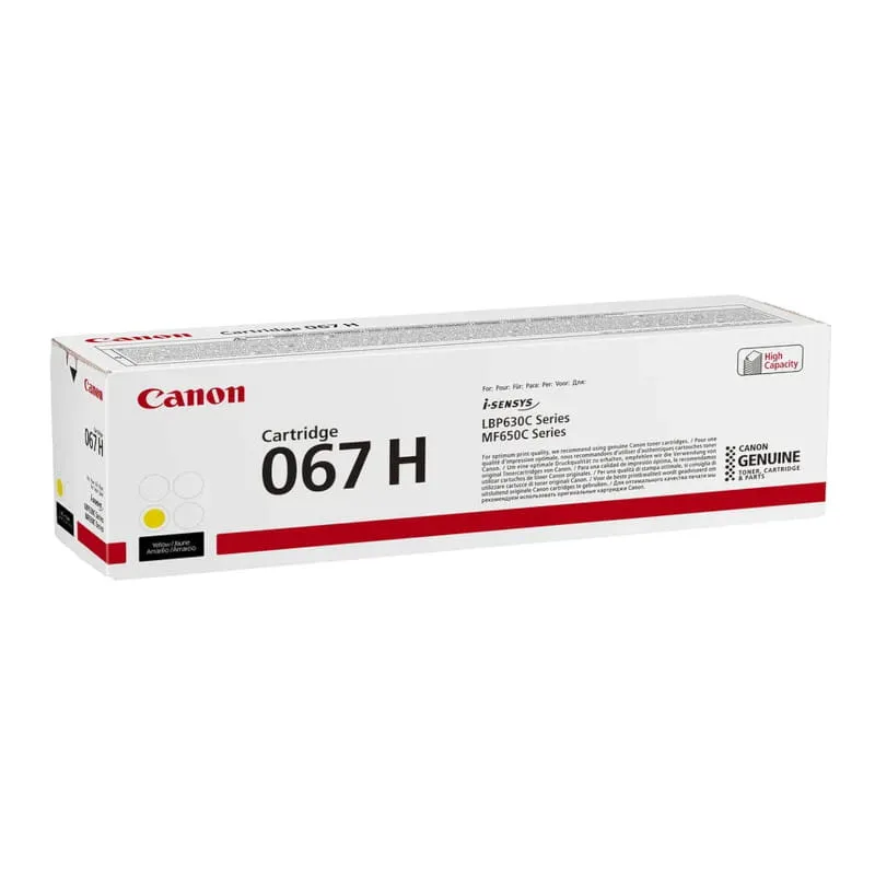 Canon 067 Yellow High Yield Original Toner Cartridge - 067HY