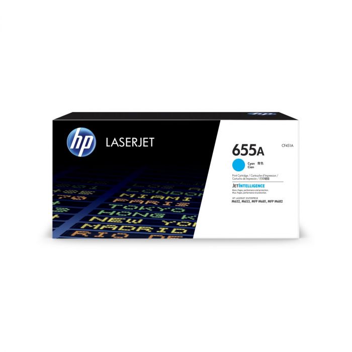 CF451A | HP 655A | Original HP LaserJet Toner Cartridge - Cyan