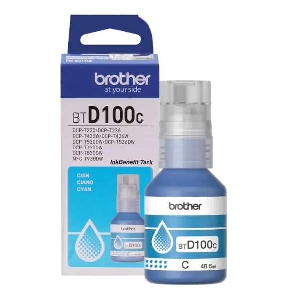 Genuine Brother BTD100C BTD100C Cyan Ink Cartridge (5000 Pages)