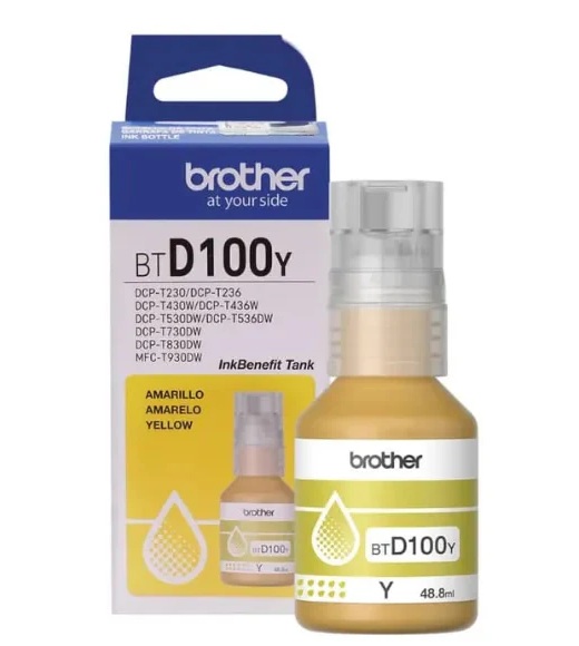 Genuine Brother BTD100Y BTD100Y Yellow Ink Cartridge (5000 Pages)