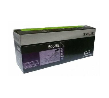 LEXMARK 505HE MS310 / MS410 / MS510 / MS610 Black High Yield Toner Cartridge - Genuine