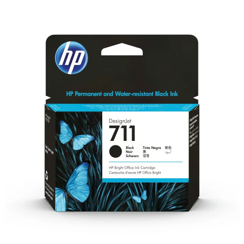 HP 711 Black 80ml DesignJet Ink Cartridge