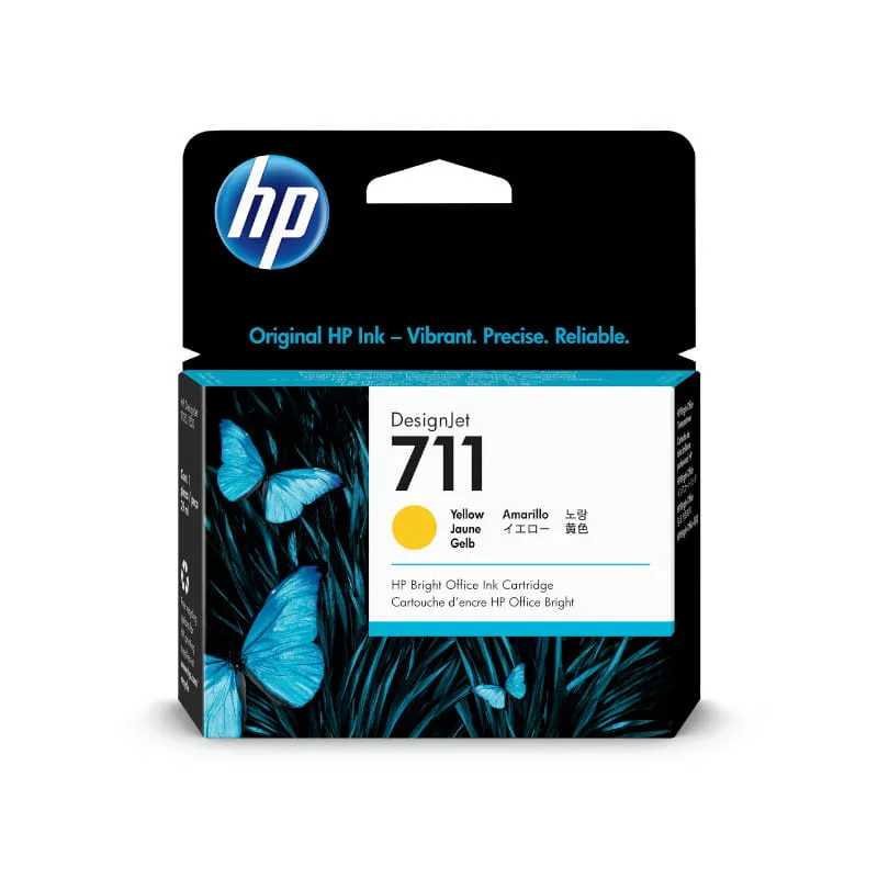 HP 711 Yellow 29ml DesignJet Ink Cartridge