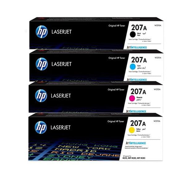 HP 207A Black/Cyan/Magenta/Yellow Standard Yield Toner Cartridge, 4/Pack - Genuine