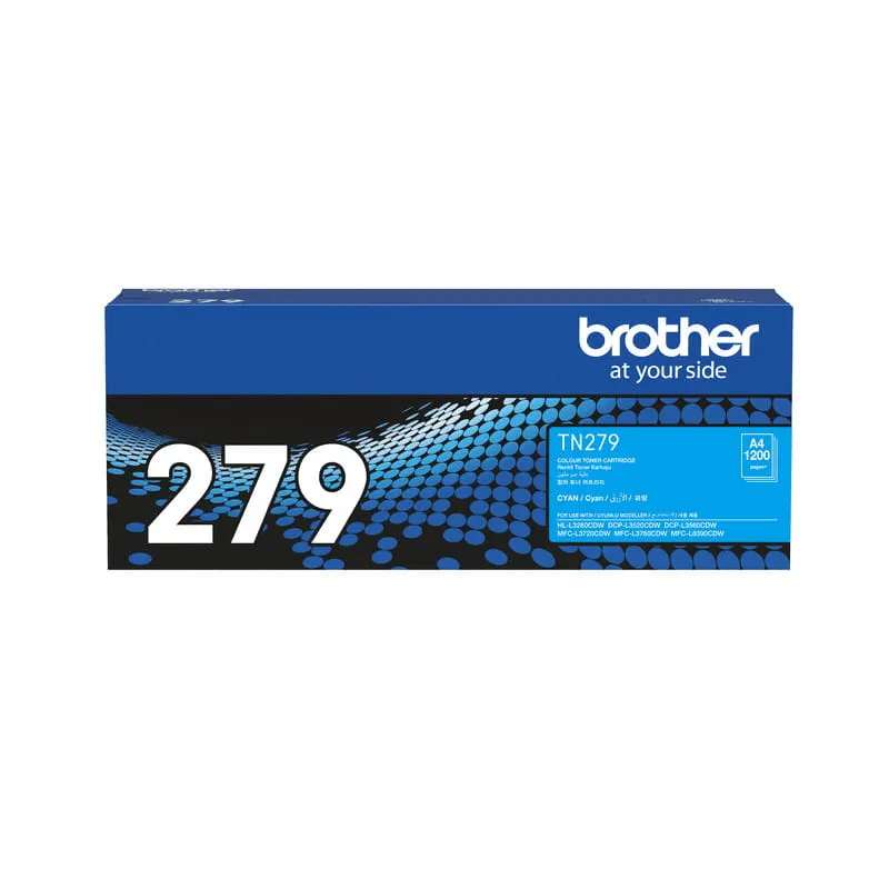 Genuine Brother TN-279C TN-279C Cyan Toner Cartridge (1200 Pages)