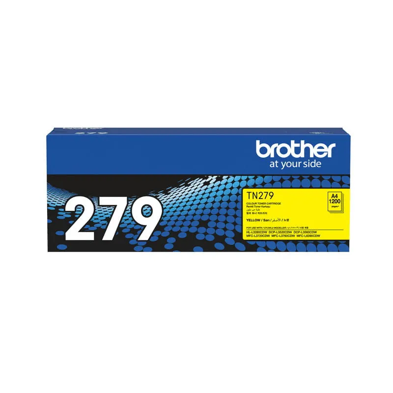 Genuine Brother TN-279Y TN-279Y Yellow Toner Cartridge (1200 Pages)