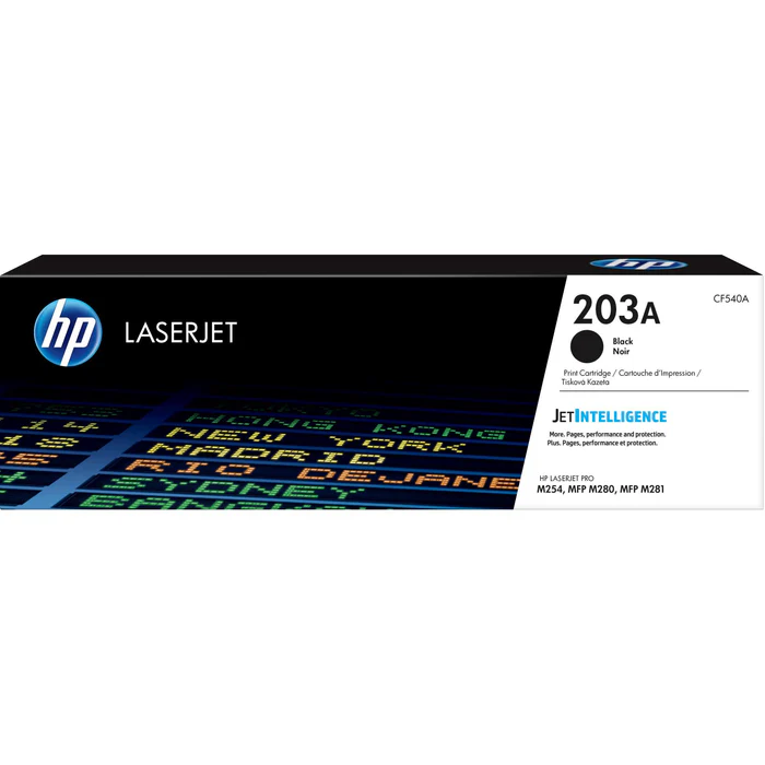 HP 203A Black Toner Cartridge 1,400 Pages Original CF540A Single-pack